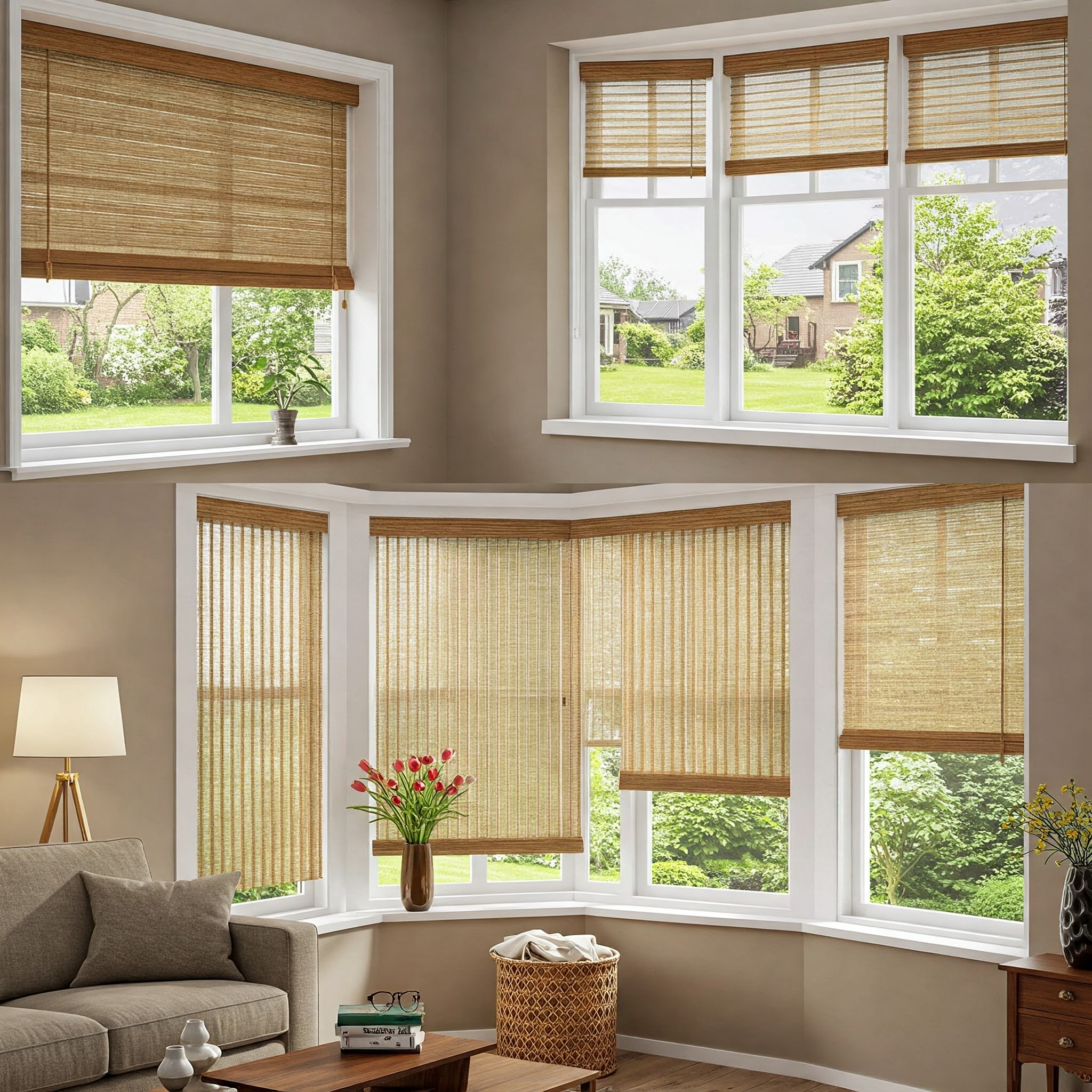 Durable components of weatherproof monsoon blinds